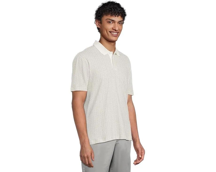 Поло Armani Exchange с микропринтом и логотипом Off White Circle Ax