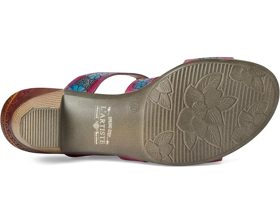 Сандалии Alexi с ручной росписью цветов и регулируемой посадкой L'Artiste by Spring Step