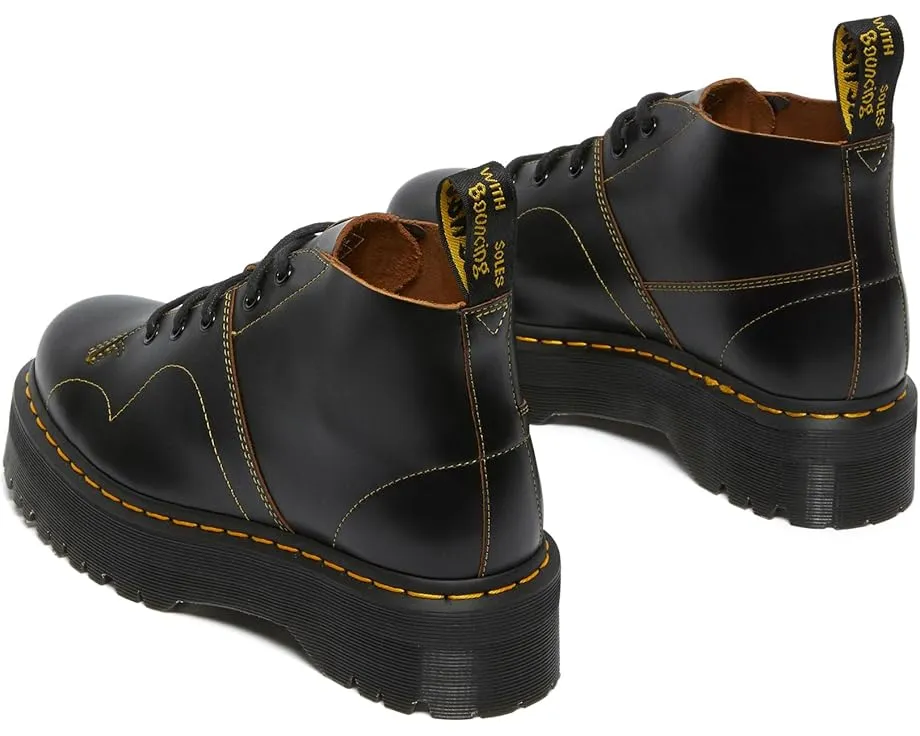 Ботинки Dr. Martens Church Quad на платформе с кожаным верхом