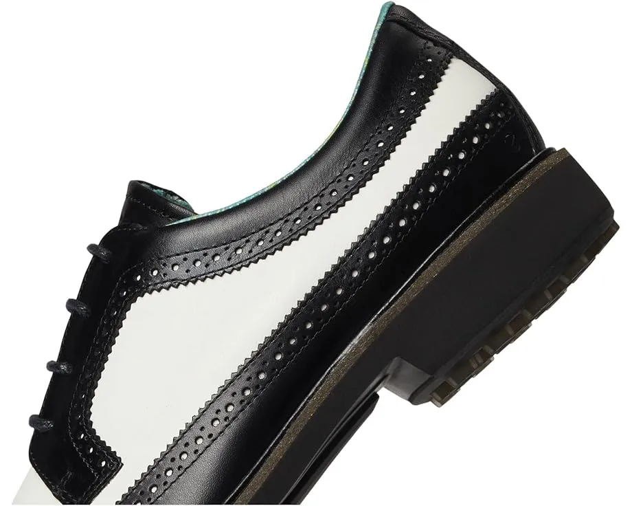 Водоотталкивающие туфли ECCO Golf Classic Hybrid Wing Tip с кожаной стелькой