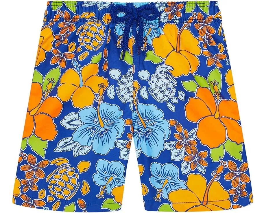 Плавки Vilebrequin Tropical Turtles с рисунком черепах и эластичной талией