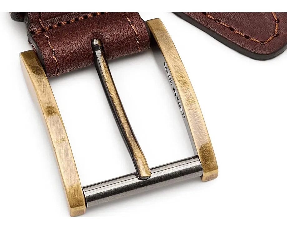 Кожаный ремень Bardon от Johnston & Murphy с двухтонной пряжкой