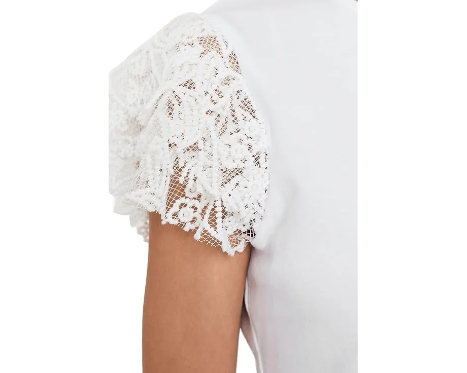 Блуза с воротником-хомутом и рюшами на рукавах Vince Camuto