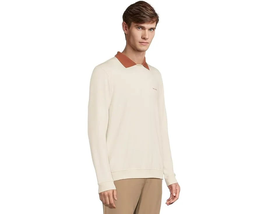 Свитер с воротником Amenities Collar Crew от TravisMathew из модала с аккуратным дизайном