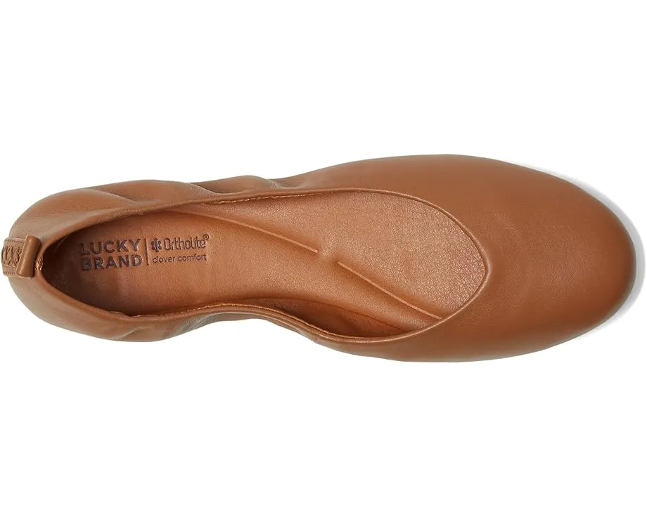 Балетки Lucky Brand Emmielou Leather с растягивающимся верхом и миндалевидным носком