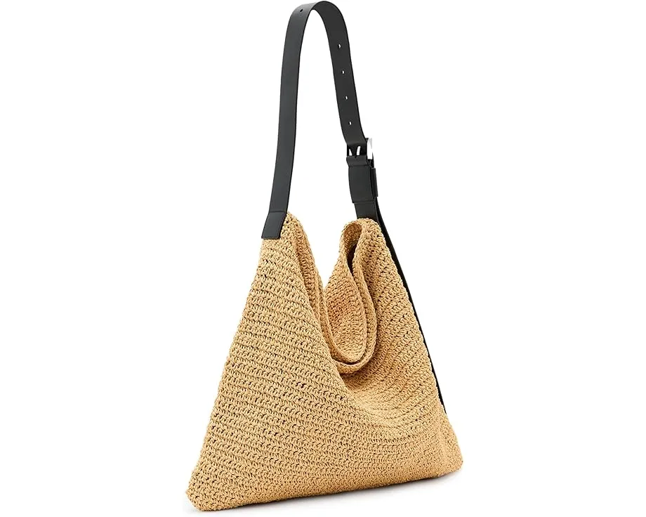 Сумка через плечо Asha Paper из бумажной соломки с магнитной застежкой AllSaints