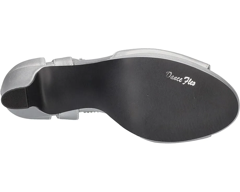 Туфли Easy Street Flash на каблуке с Т-образным ремешком и стразом