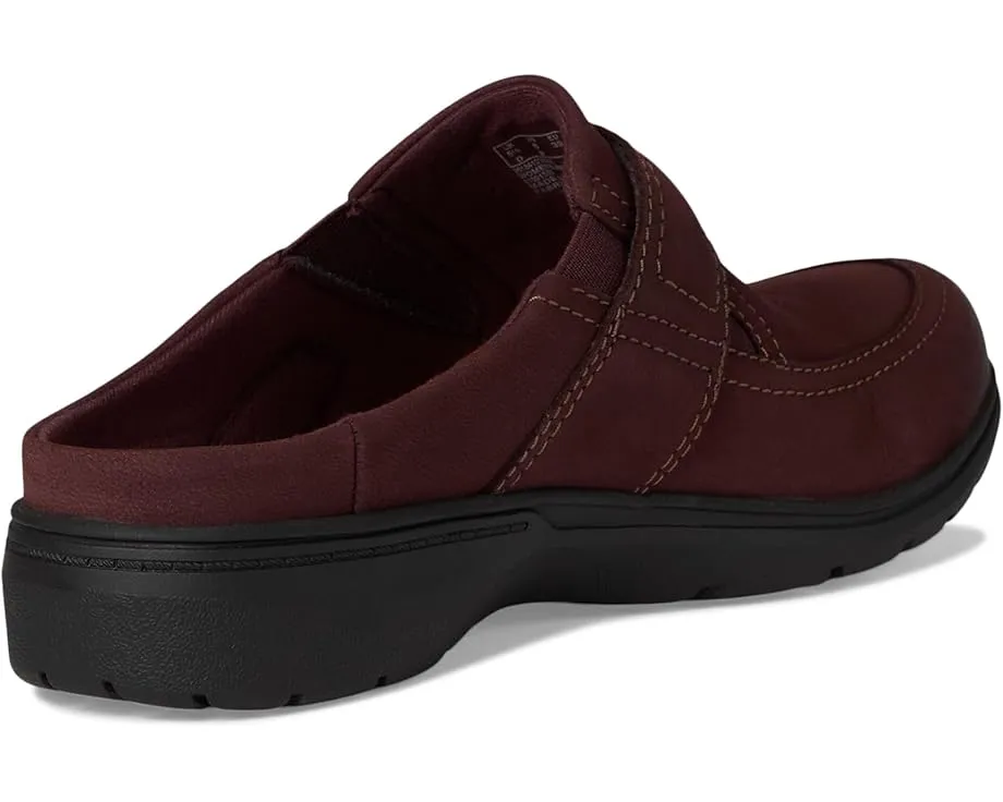 Слипоны Clarks Carleigh Viola из кожи с эластичной вставкой и фурнитурой