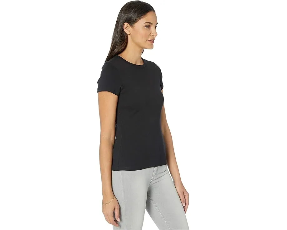 Футболка с коротким рукавом и круглым вырезом Lilla P из рибаны 1x1