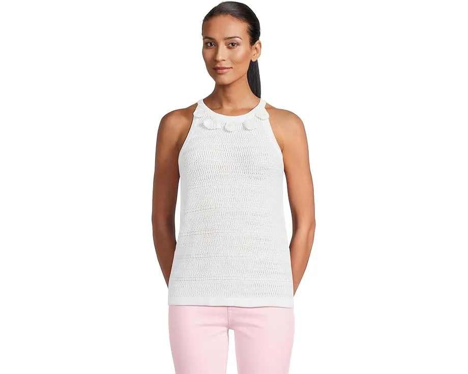 Топ Lilly Pulitzer Emra с запахом и кружевной отделкой из 100% хлопка