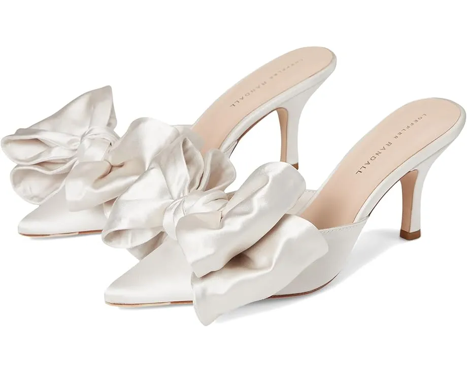 Туфли-мюли Loeffler Randall Margot Bow с бантом и стелькой из кожи