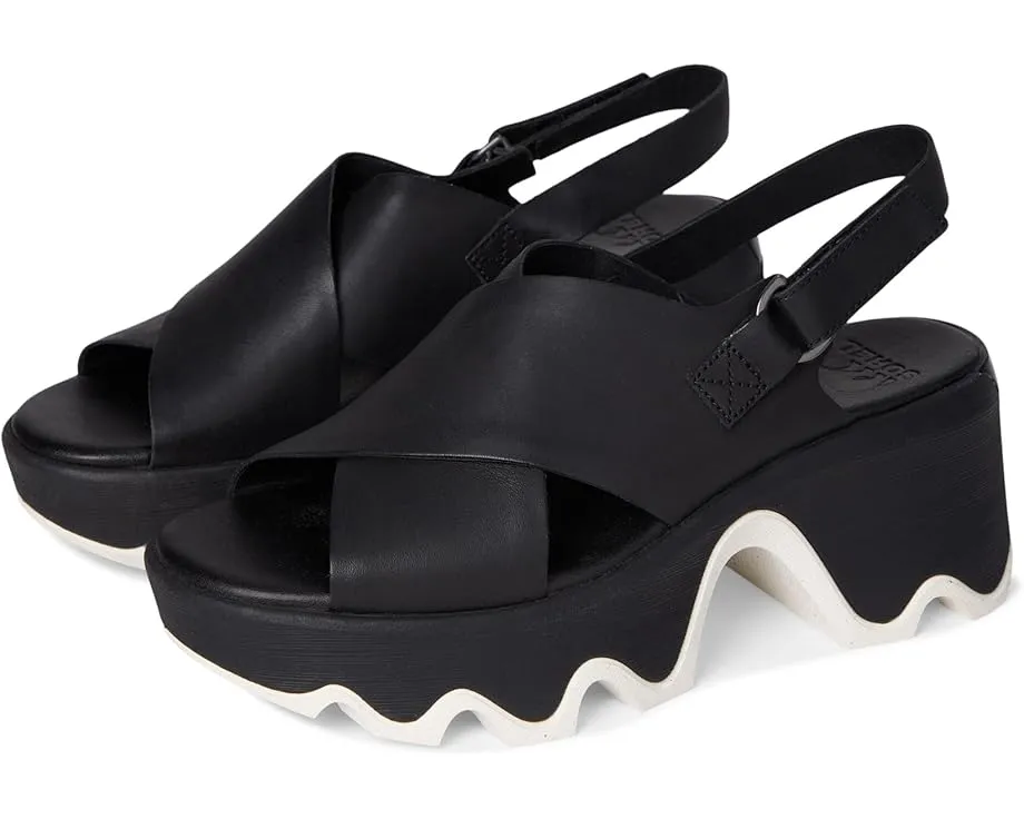 Сандалии SOREL Kinetic Aura Slingback с перекрестным ремешком и квадратным каблуком