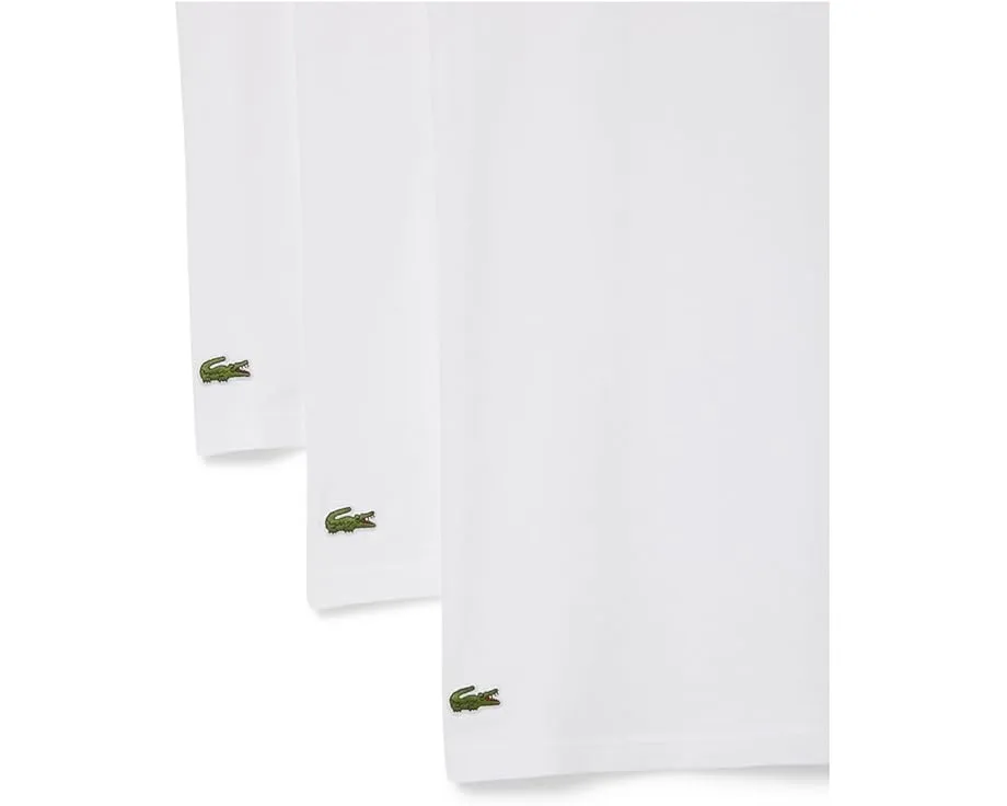Футболки Lacoste с круглым вырезом приталенные 3 штуки