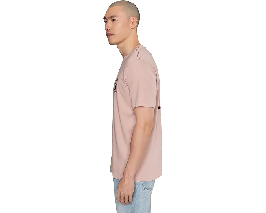 Футболка RVCA Glitch Short Sleeve с принтом и красной строчкой