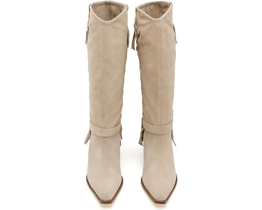 Ковбойские сапоги Free People Faith Fringe Western с бахромой и замшевым верхом