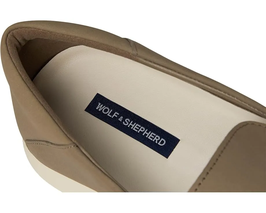 Wolf & Shepherd Coast Venetian лоферы с итальянской кожей и съемной стелькой из пены с памятью