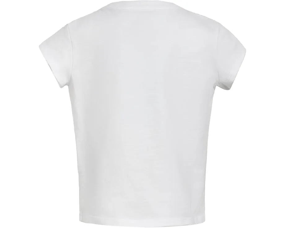 Комплект adidas Kids Cap Sleeve Tee & Woven Short Set с принтом и эластичным поясом