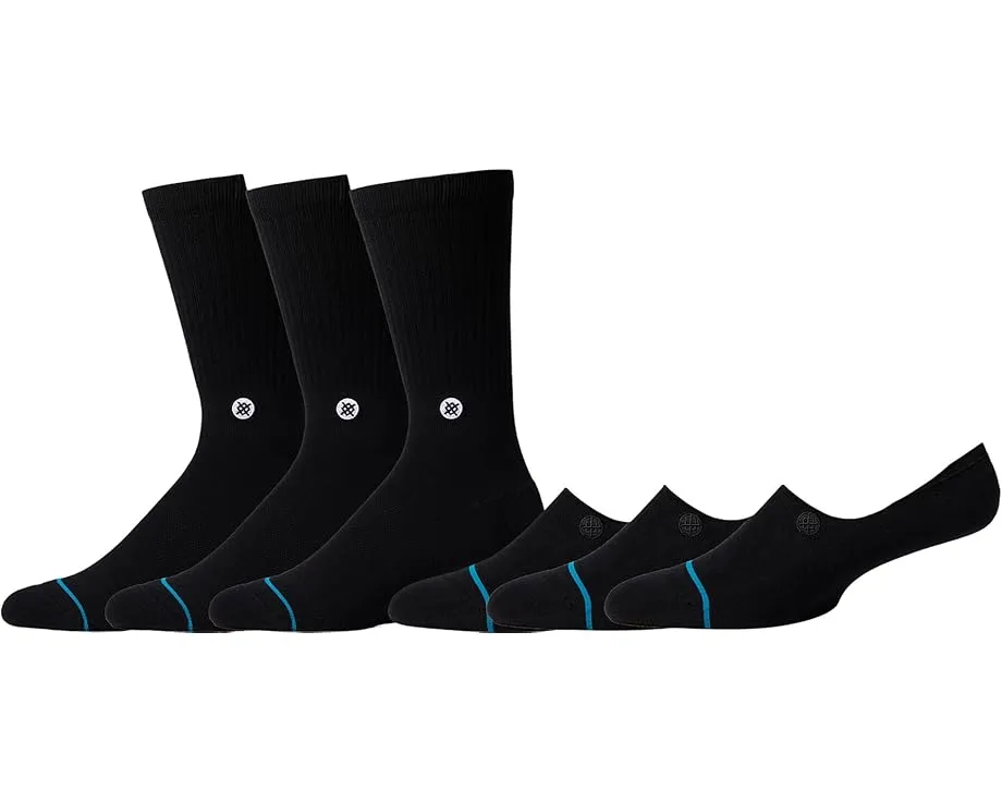 Набор носков Stance Icon Mixed 6-Pack с умеренной амортизацией