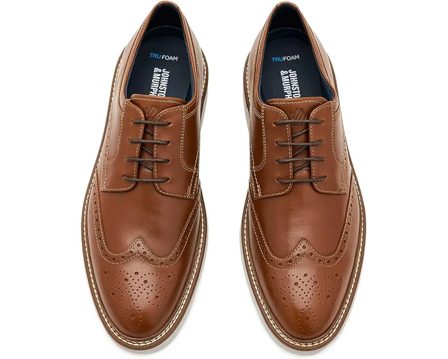 Оксфорды Cason Wingtip от Johnston & Murphy из кожи на шнуровке