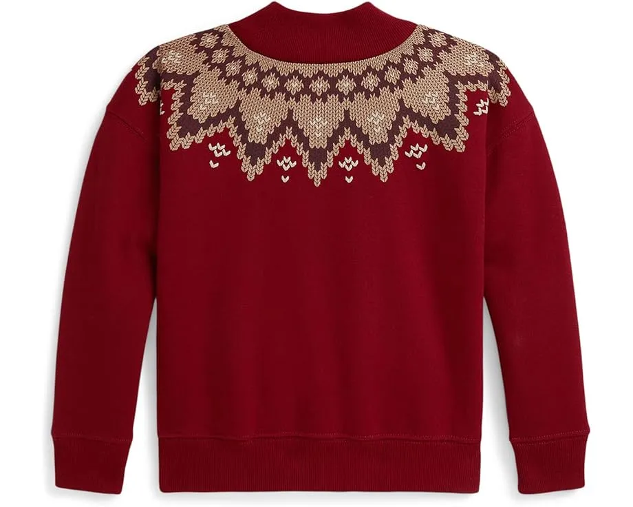Боксовая толстовка Polo Ralph Lauren Kids с узором Fair Isle