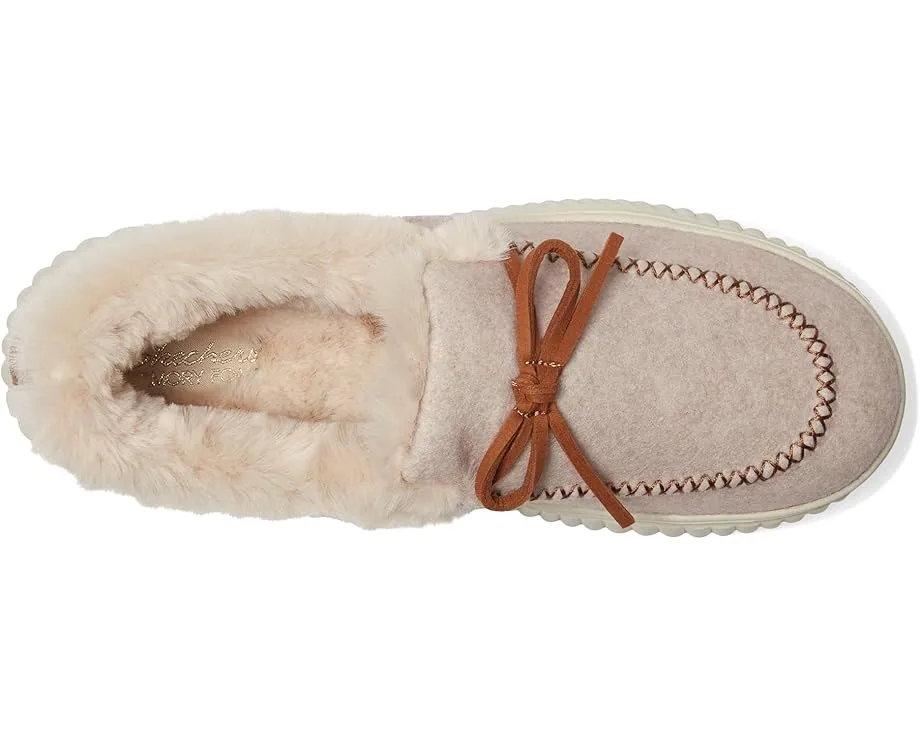 Утепленные мокасины Skechers Cozy Ojai с пропиткой Scotchgard на платформе