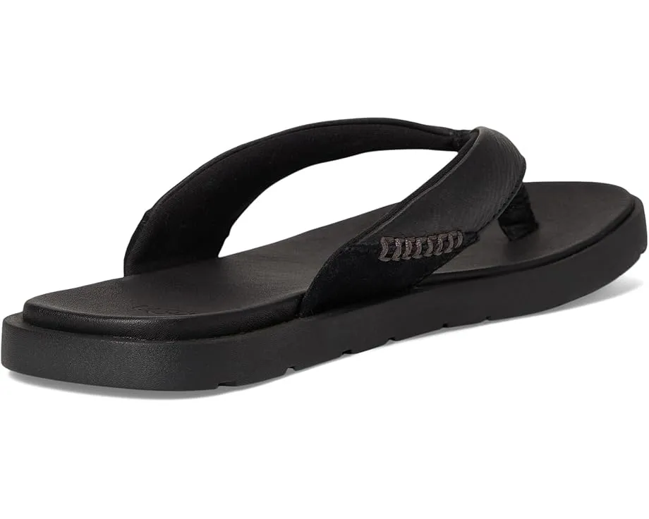 Сланцы UGG Seaside II Flip с ремешками из натуральной кожи и стелькой ЭВА