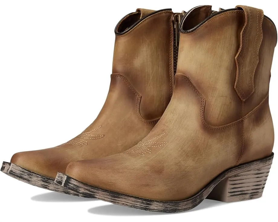 Сапоги Corral Q7037 до щиколотки с вышивкой миндалем