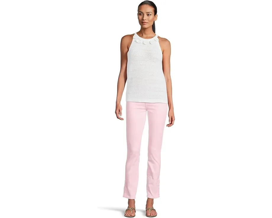 Топ Lilly Pulitzer Emra с запахом и кружевной отделкой из 100% хлопка