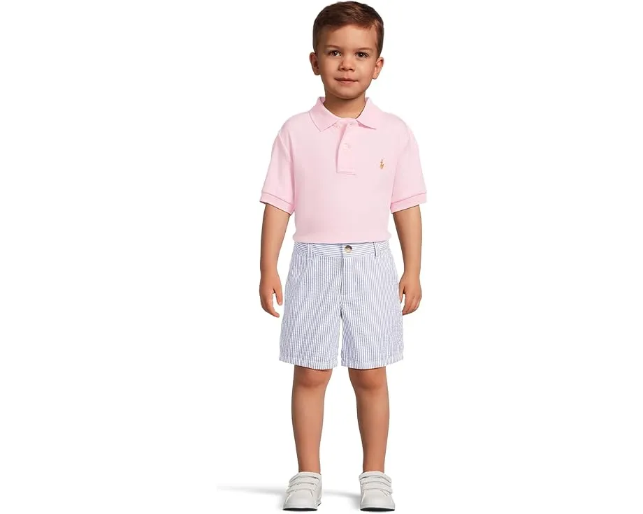 Мягкая поло Polo Ralph Lauren Kids из хлопка с воротником на пуговицах
