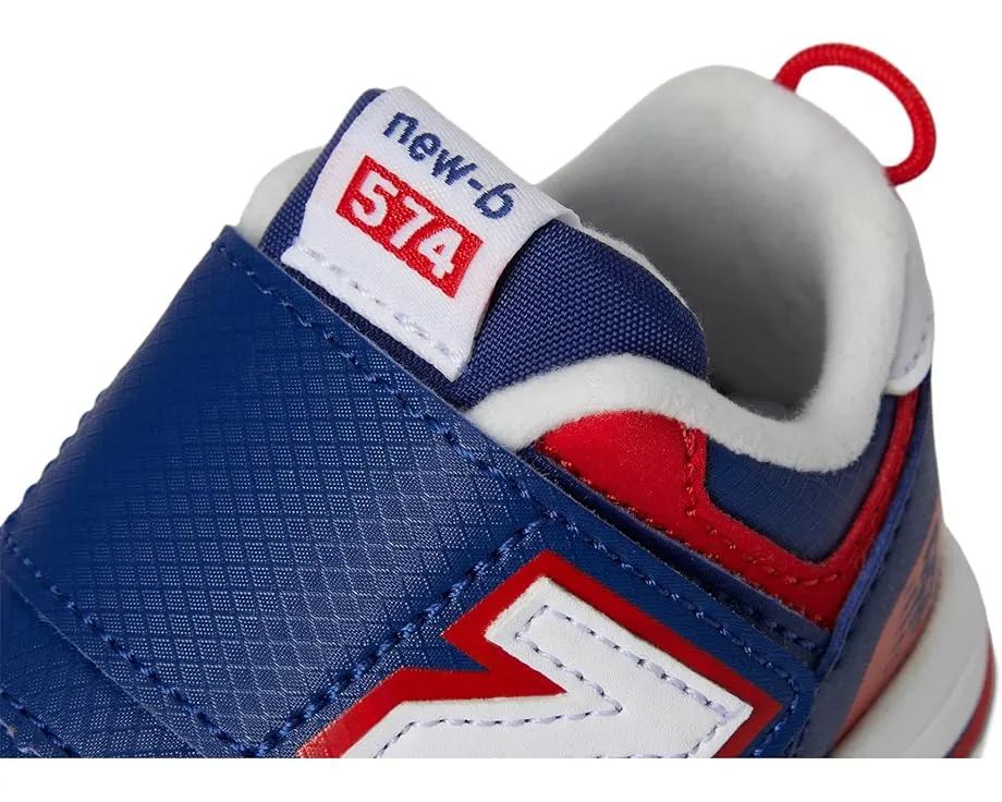 New Balance Kids 574 New-B кроссовки на липучке для малышей с широким носком
