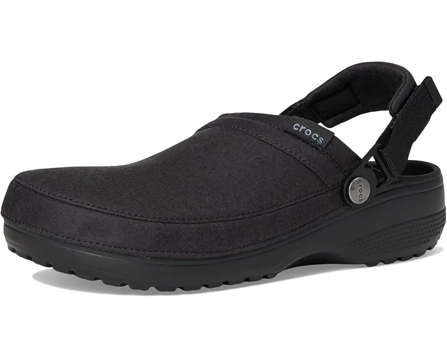 Кроксы Crocs Classic Crafted Vegan Suede Clogs с ремешком и стелькой Croslite