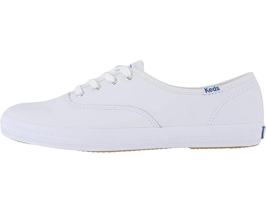 Кожаные кроссовки Keds Champion Leather Lace Up на резиновой подошве