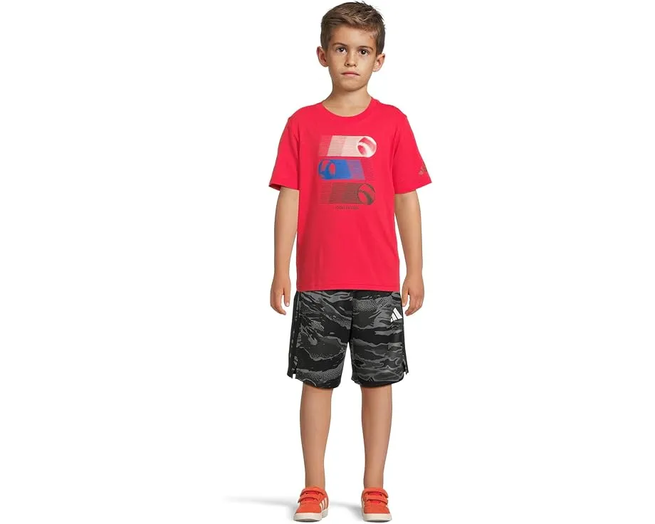 Футболка adidas Kids с принтом из мягкого хлопка для малышей и детей