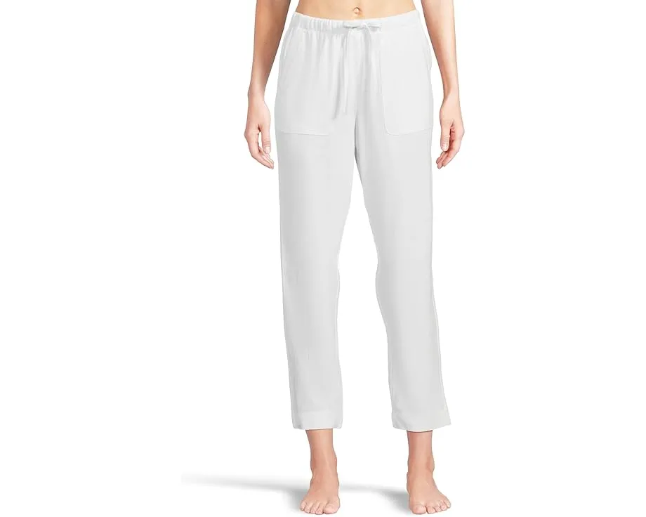 Брюки Barefoot Dreams из льняной смесовой ткани с эластичным поясом