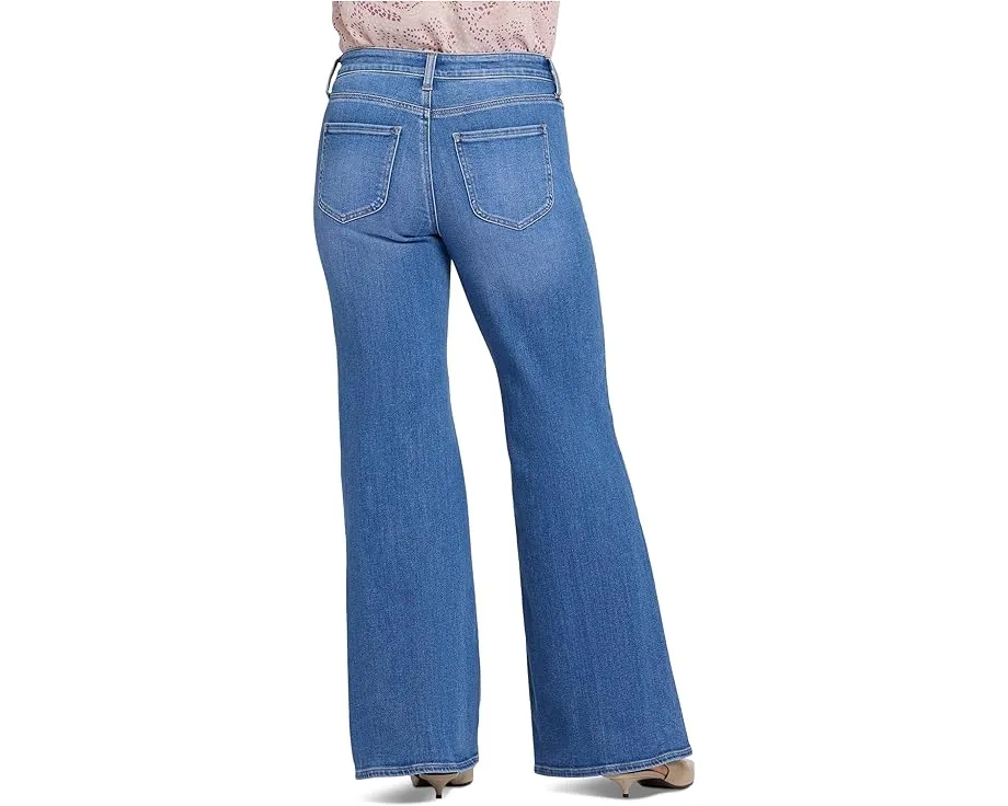 Джинсы Palazzo NYDJ в цвете Blue Paradise с расклешенными брючинами