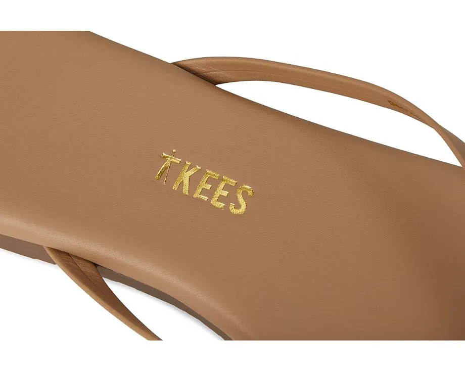 Кожаные босоножки TKEES с открытым квадратным носком