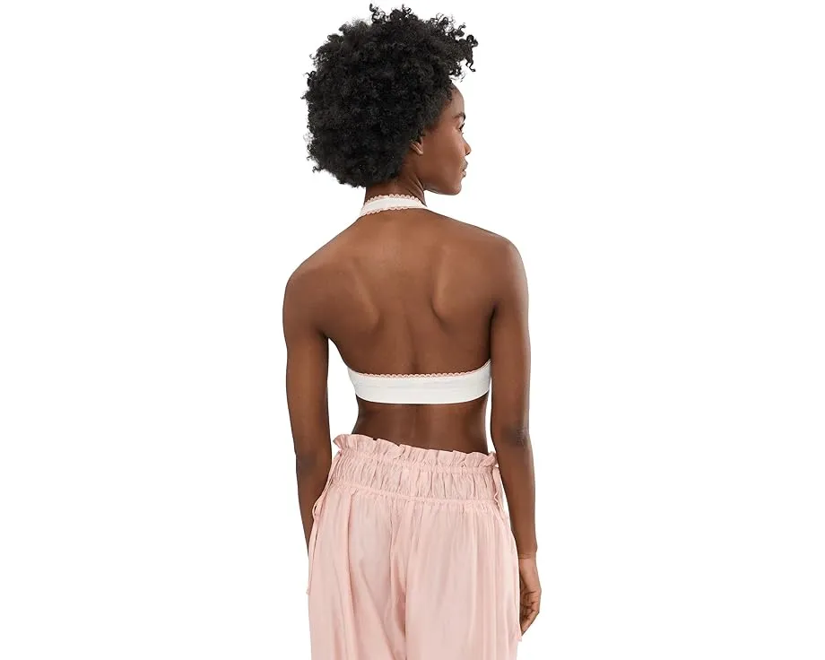 Free People топ Sweet Point Seamless Halt с вырезом