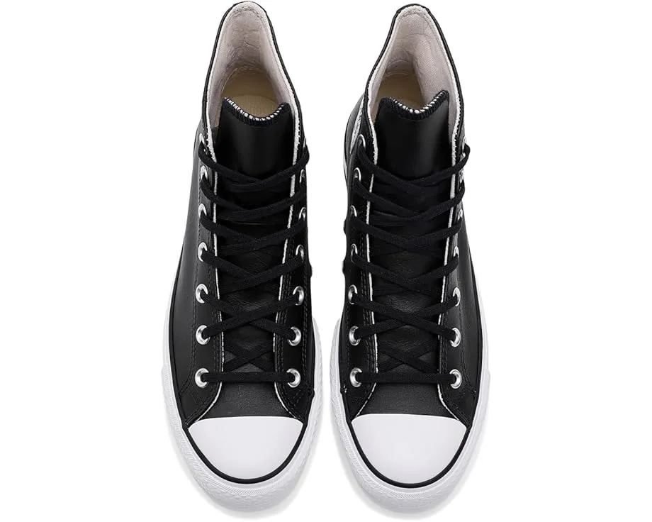 Converse Chuck Taylor All Star высокие кожаные кроссовки на платформе