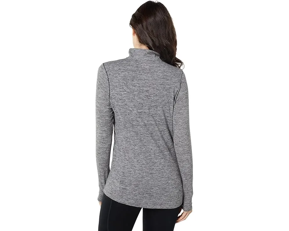 Футболка Hot Chillys Clima-Trek Zip-Tee с защитой UPF 30 и четырехсторонним стрейчем