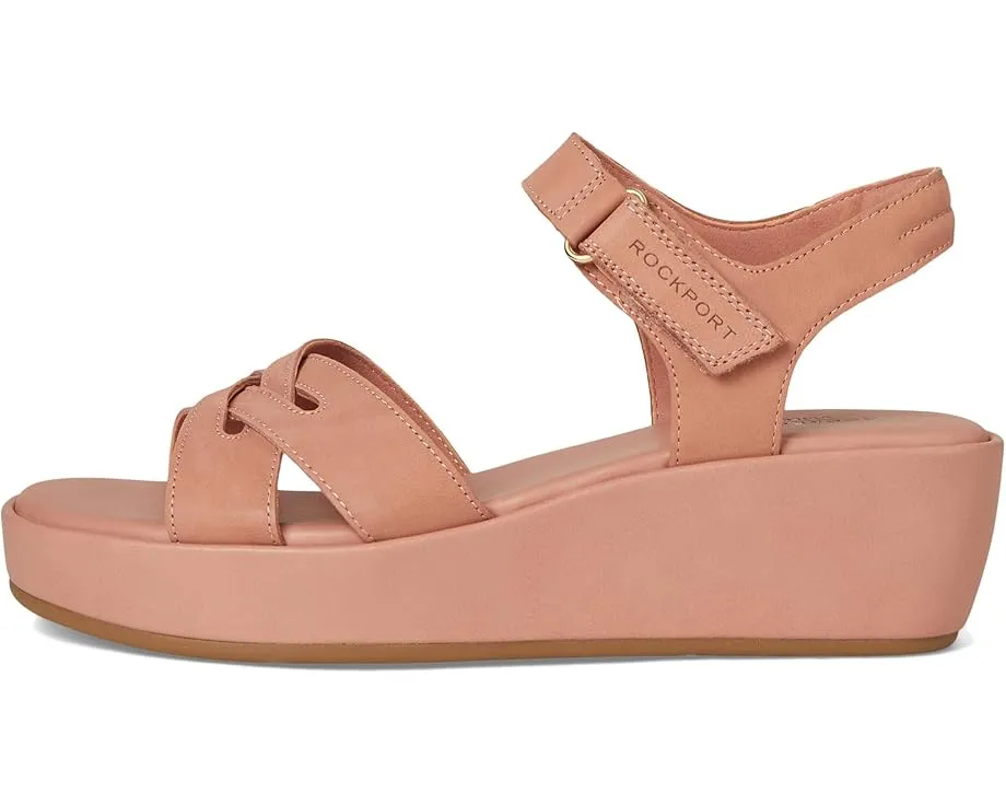Сандалии-танкетки Rockport Amira с перекрестными ремешками и технологией truTECH