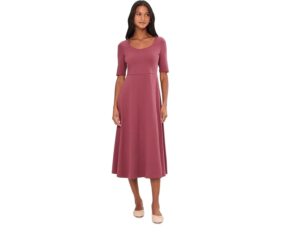 Fit & Flare Scoop Midi Dress
