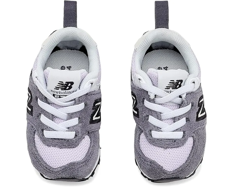 New Balance Kids 574 Bungee Lace первые кроссовки с липучкой
