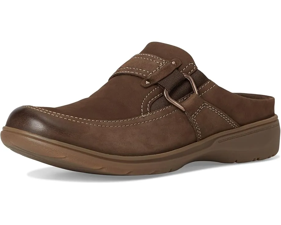 Слипоны Clarks Carleigh Viola из кожи с эластичной вставкой и фурнитурой