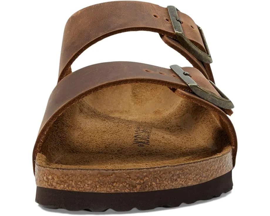 Сандалии Birkenstock Arizona из промасленной кожи с пробковой стелькой