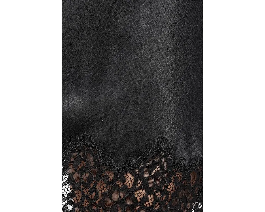 Мини-юбка Everyday Satin Lace Sanctuary черная