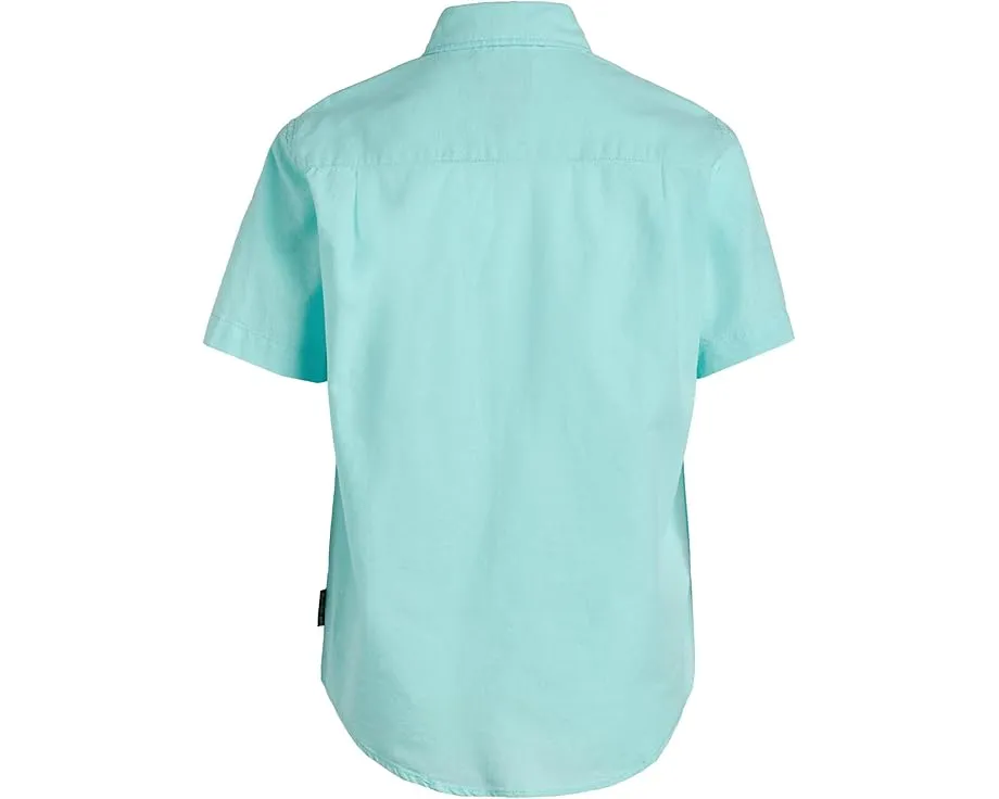 Quiksilver классическая рубашка с коротким рукавом Oxford для детей