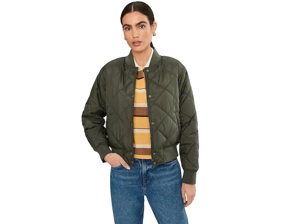 Куртка бомбер Levi's с ромбовидной стежкой и подкладкой Sherpa