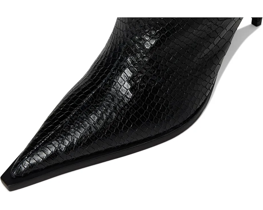 Ботинки Schutz Mary Up до колена на шпильке с металлическим эффектом