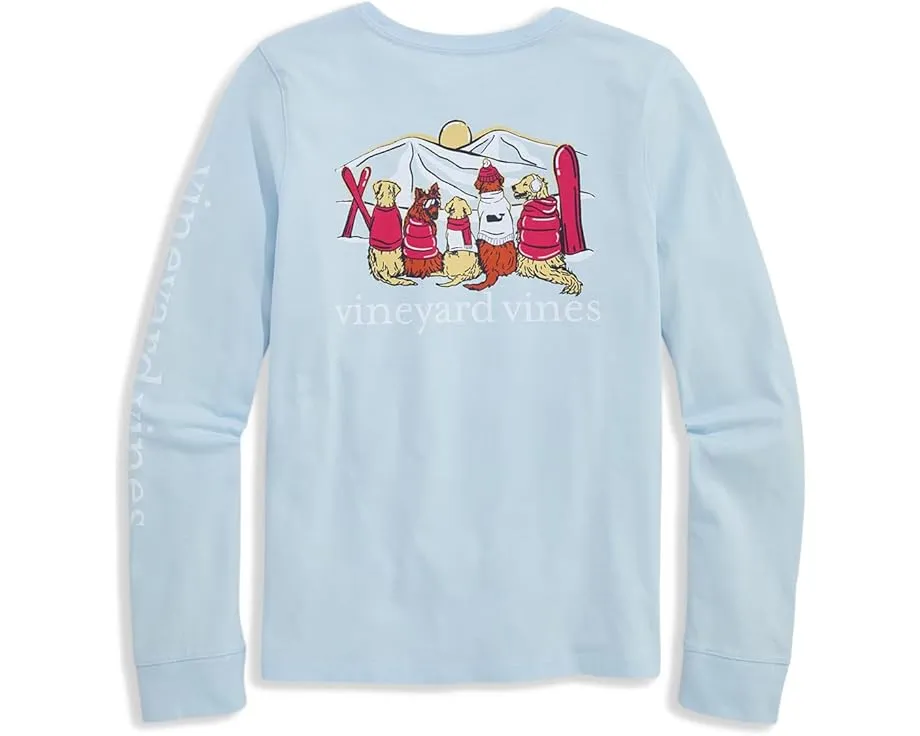 Футболка с длинным рукавом и карманом Vineyard Vines для детей