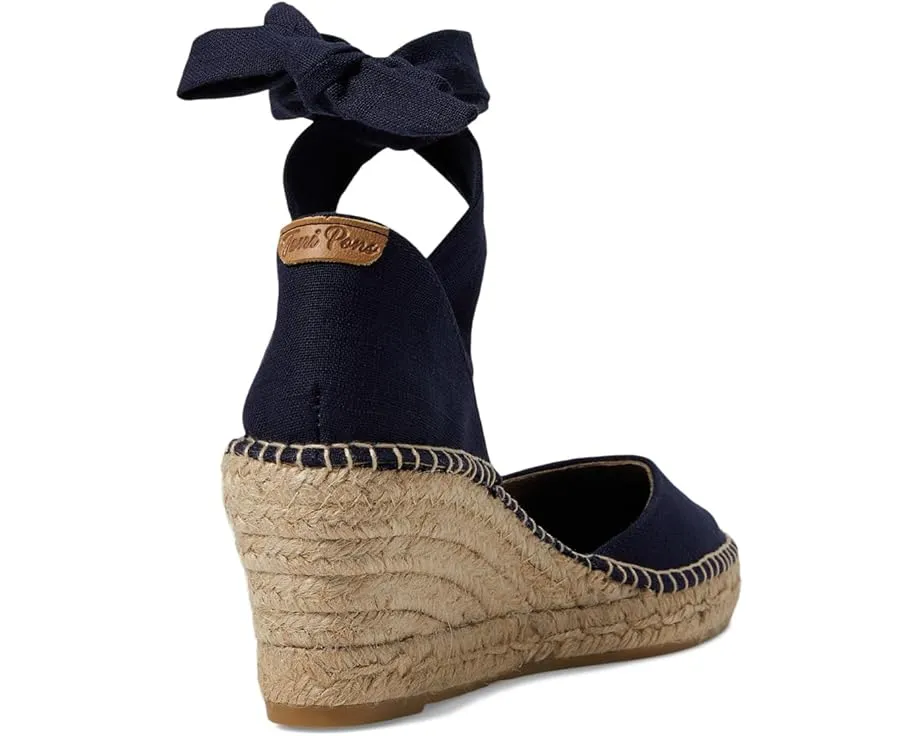 Эспадрильи Toni Pons Julia на клине из джута с завязками на щиколотке